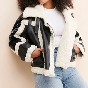 NVLT Sherling Bomber Jacket